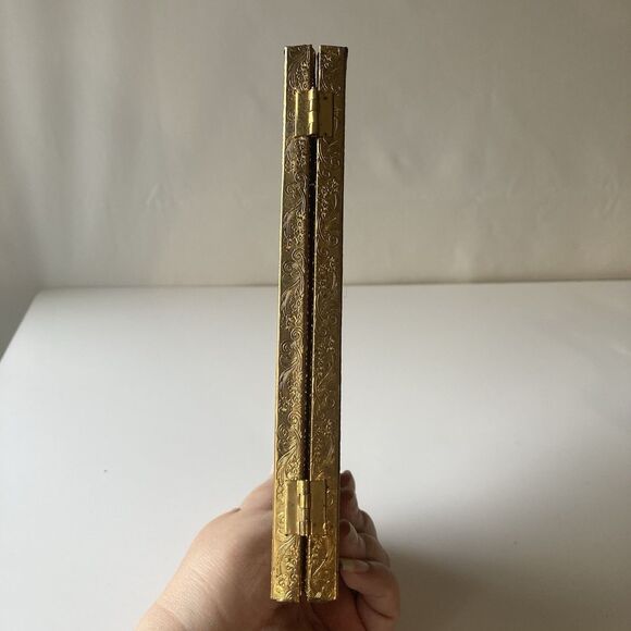 VTG Hollywood Regency MCM Gold Filigree Embossed Duo Picture Frame Ornate 7X5 - Picture 11 of 16